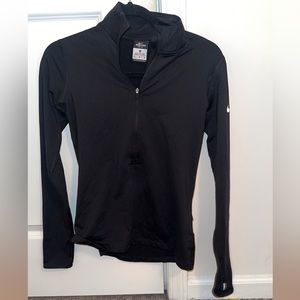 Black Nike Pro quarter zip